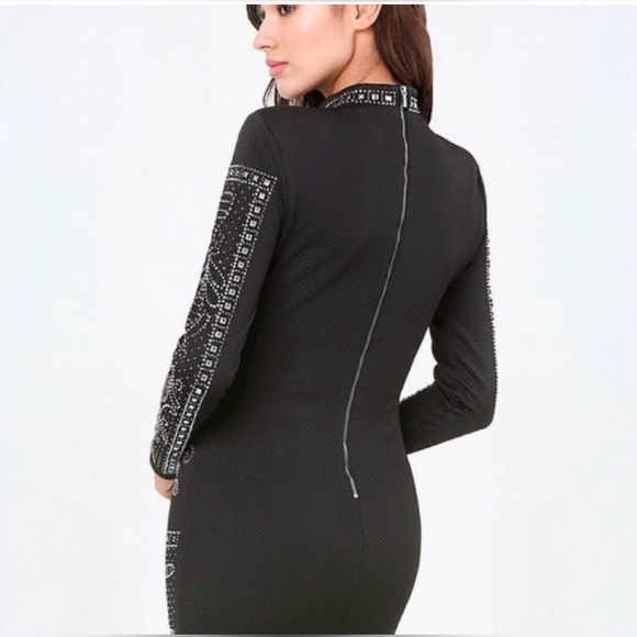 Bebe Studded Jaquard Dress - Picture 3 of 8